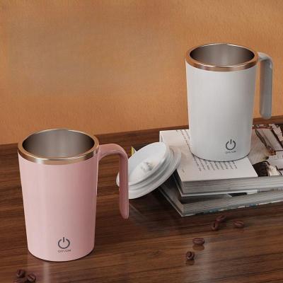 China Travel Occasion Pink Stainless Steel Temperature Difference Coffee Mixing Cup Blender for sale