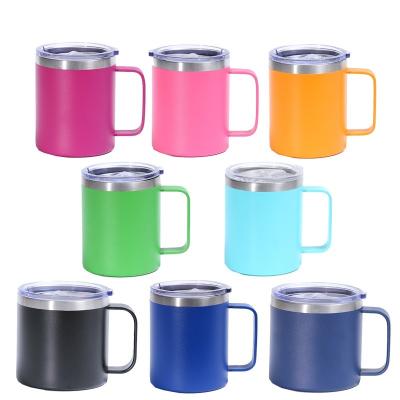 China 12oz/14oz Stainless Steel Mug Cup Double Layers Vacuum Powder Coated Cup Customized Color for sale