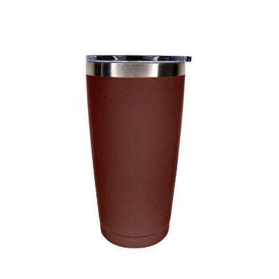 China Keeping Drink Hot Cold Drinks Insulated 600ml Metal Water Bottle Car Tumbler with Straw for sale