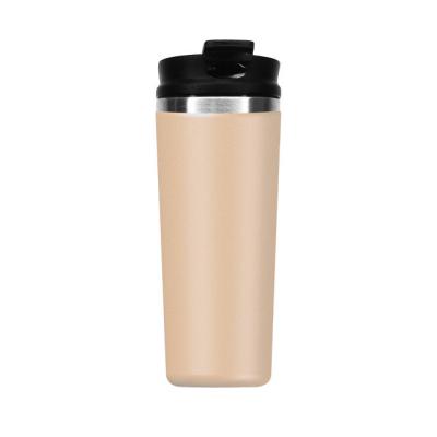 China 12oz PP Food Grade Lid Custom Logo Adventure Outdoor Double Wall Insulated Travel Mug for sale