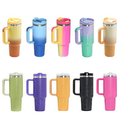 China Leakproof 40oz Stainless Steel Handle Cup Tumbler for Travel and Outdoor Activities for sale