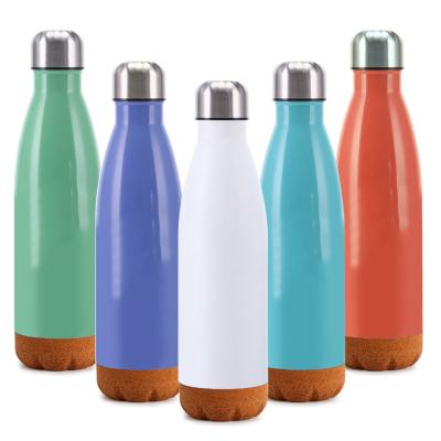 China Vacuum Thermal Bottle Double Wall Flask With Wood Bottom Modern Design Best Seller for sale