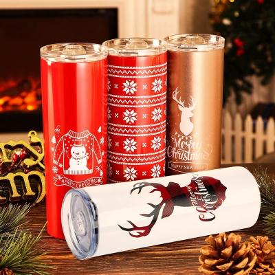 China 20oz Stainless Steel Sublimation Blank Tumbler for Festive and Colorful Christmas Gift for sale