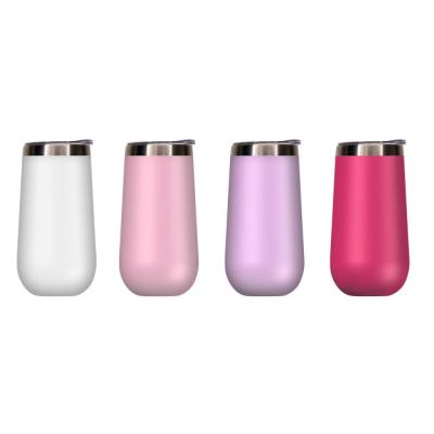 China Kids 10oz 6oz Egg Shape Wine Cup Vacuum Insulated Stainless Steel Sublimation Tumbler for sale