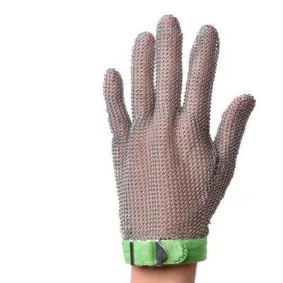 China Fire Proof Carving Slicing and Slicing Stainless Steel Razor Wire Mesh Chain Upgraded Anti-Cut Gloves Butcher for sale