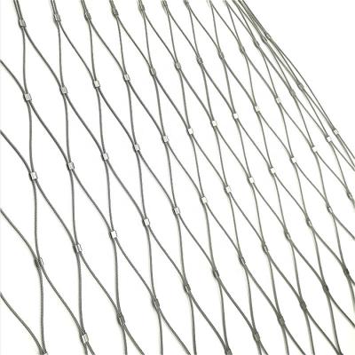 China Ferrule 316 Stainless Steel Wire Zoo Wire Mesh For Zoo Fencing for sale