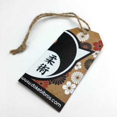 China Sustainable Kraft Tickets / Vintage Good Quality Classic Hangtag / Swing Hangtags For Brand Clothing for sale