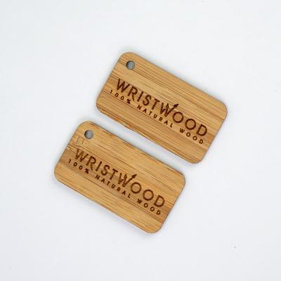 China Sustainable Professional Apparel Printed Label Paper Label-Trademark Printed Bamboo Swing Hang Tag for sale