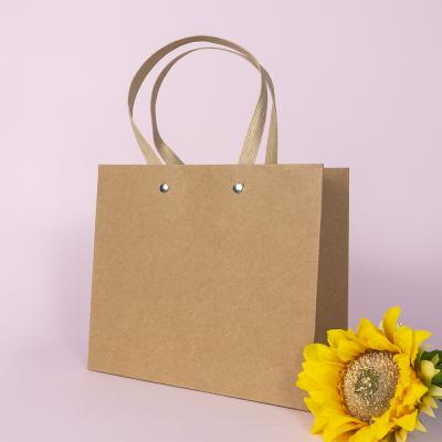 China Recyclable Custom Logo Print Retail Shopping Packaging Clothing Paper Bag With Logo Paper Bag With Handle for sale