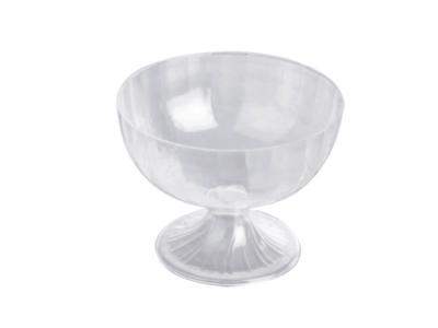 China Food Grade 130ml Transparent Plastic Dessert Cups Round Jelly Container for sale