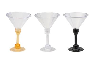 China Dessert Clear Disposable Plastic Goblet Cup for Drinking Beverage for sale