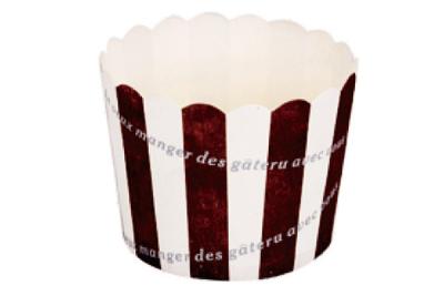 China High-grade brown and white PE film paper packing resistance baking cups for cupcakes for sale