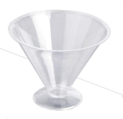 China Food Standard Conical conjoined Plastic Jelly Cup 110ml for Yogurt for sale