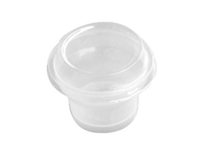 China Takeout 90ml pudding Clear Plastic Dessert Cups With Lids , 72*47mmH for sale