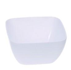 China Translucent Disposable Square White PP Plastic Mousse Cups Container for sale