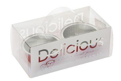 China Bread / Cake Takeaway Packaging Translucent Plastic PVC Boxes With Handle for sale