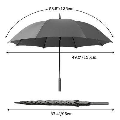 China Novelty drizzle stick  auto open clear golf umbrella customized  ABS handle for sale