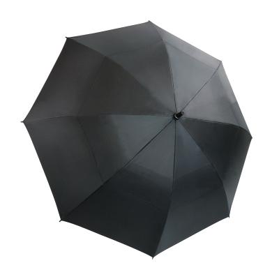 China Modern Big size waterproof  black golf  Umbrella  double layer for sale