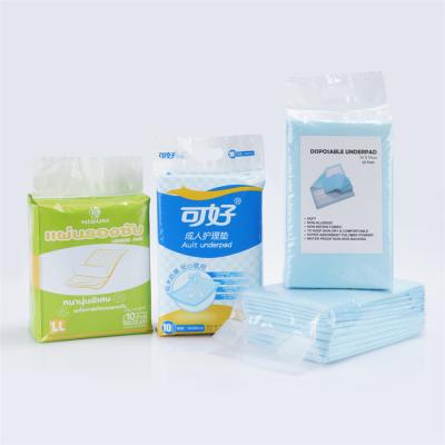 China Super Quality Large Capacity Plain Weave Adult Personal Care Pads Disposable Incontinence Under Pad for sale