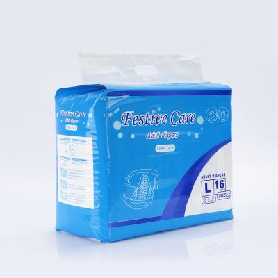 China Disposable thick adult plain weave incontinence diaper manufacturer for sale