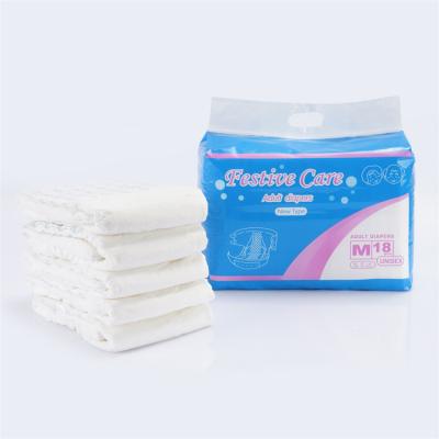 China Disposable Adult Type And Plain Weave Diaper Down Pulp Material Adult Diaper Diaper Pants Manufacturer In China 18pcs for sale