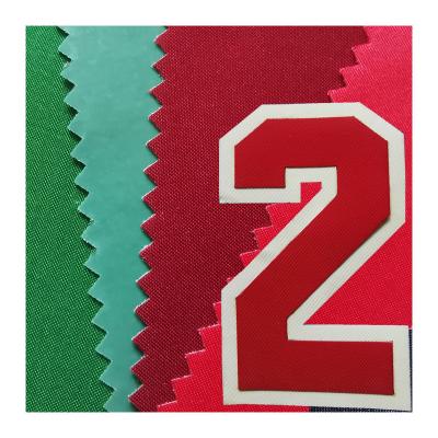 China Art.TBT2042201B poly twill windproof adhesive backing fabric for laser cut letters for sports use uniform North America twill for sale