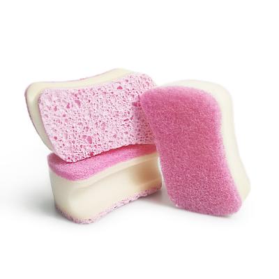 China Eco Friendly Kitchen Kitchen Heavy Duty Scrub Sponge Cleaning Cellulose Sponge For Washing Dishes for sale