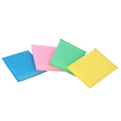 China Sustainable Loofah Kitchen Sponge Polyester Scourer Cleaning Sponge Nylon Material for sale