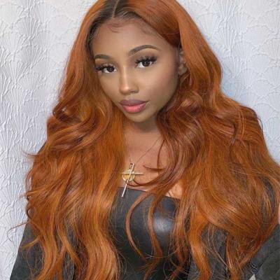 China Silky Straight Wave Eli Burgundy 99J Ginger Orange Curly Blonde Wigs, Lace Front Human Hair Wigs For Color Women, HD Lace Highlight Lace Front Wig for sale