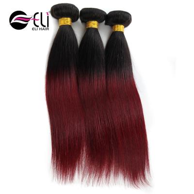 China Hot Selling Aliexpress Clean Good Quality Peruvian Virgin Hair Red Color Ombre Hair Extensions Red Color Peruvian Hair for sale