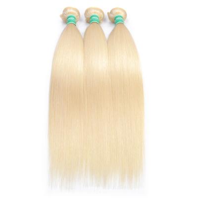 China silky straight wave 613 blonde hair bundles wholesale virgin russian blonde hair extension for sale