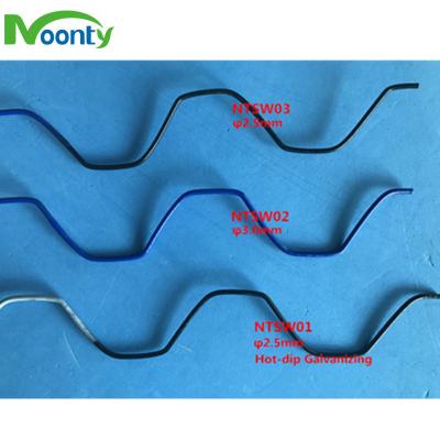 China Tie Film Greenhouse Plastic Coated Zigzag Film Lock Spring Wire for sale