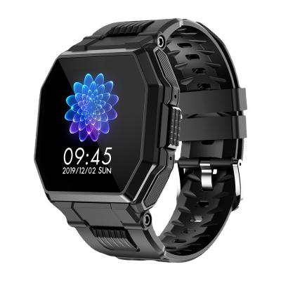 China Newest 1.54 Inch Full Calendar Factory Black Wearable Smart Watch Devices Waterproof Smartwatch For Android For Men for sale