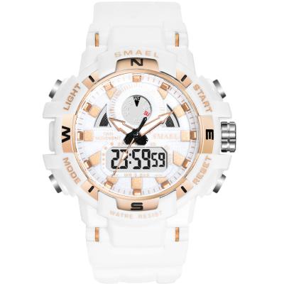 China 1557b Dual Display Quartz Automatic Electronic Watch Digital Water Resistant Full Calendar Digital Watch for sale