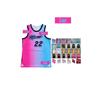 China 13 antibacterial bam adebayo dwyane 03 wade 22 jimmy butler miami city heat vice 2021 basketball jersey for sale