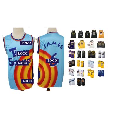 China LeBRON James Space Jam 2 Air Platoon Basketball Tank Top Antibacterial Suit for sale