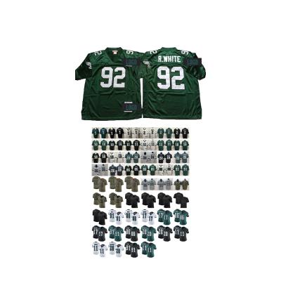 China Dropshipping Breathable reggie throwback 92 zach usa ertz desean 10 jackson 86 football white jersey for sale