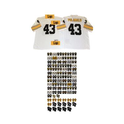 China Breathable throwback 18 johnson 84 antonio diontae brown 07 roethlisberger steeler tank top for sale