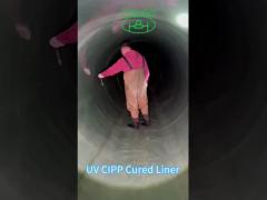 Ultraviolet UV Cured CIPP Installation Underground Drainage Repair