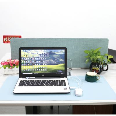 China Non-slip Leather Laptop Desk Stocked Waterproof PU Desk Mat For Mouse Pad Office Desk Leather Mat for sale