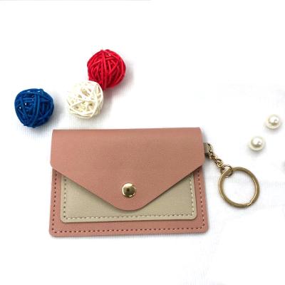 China Small Women's Wallet Credit Card Holder Leather Waterproof Thin Thin Card Holder Wallet for sale