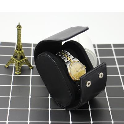 China Receive the hot sale luxury simple leather travel protective watch case for sale