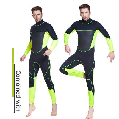 China GZMWG-MV10-12 Antibacterial Men's One-Piece Diving Suit 3mm Neoprene Thickened Warm Sunscreen Surfing Diving Suit for sale