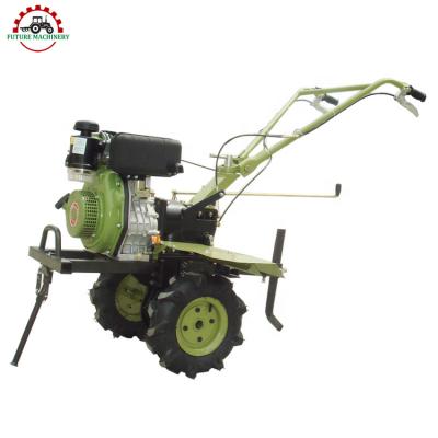 China Factory Agriculture Machinery Mini Two Wheel Hand Rotavator Power Tiller Gasoline Cultivator for sale