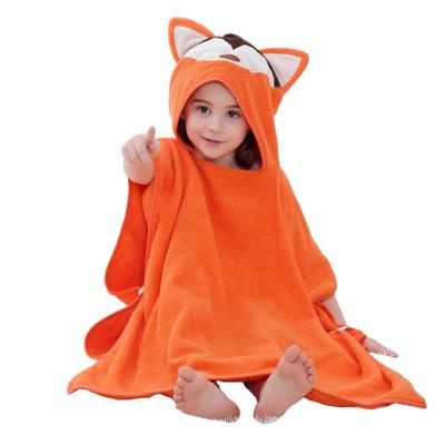 China Disposable Children's Cotton Bath Towel Animal Shape Cute Cartoon Summer Baby Bathrobe for sale