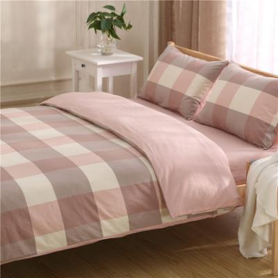 China Nondisposable OEM Wholesale Made In China Bedding Set 100% Organic Cotton Stripped Design Duvet Cover Set Bedding for sale