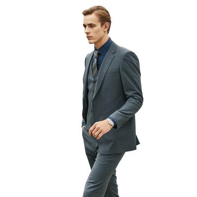 China Anti-wrinkle factory price men suit business wedding blazer custom mens suit (Jacket+Pants+Vest) for sale