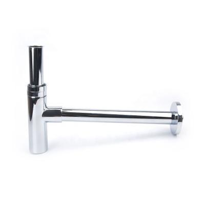 China Modern Brass Chrome Adjustable Sink Plumbing Adjustable Waste Pipe Around Siphon Bottle P Trap With Best Quality for sale