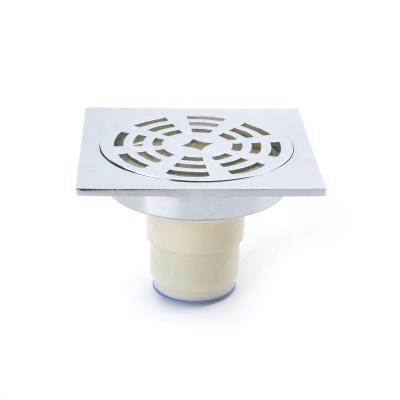 China Modern bathroom brass floor drain with removable cover for sale