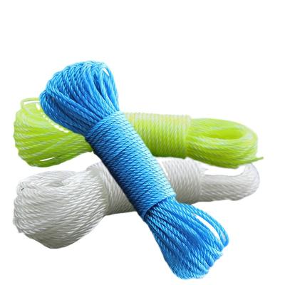 China High Tenacity High Quality Nylon Braided Rope PP Fabric 6mm Drying Rope for sale